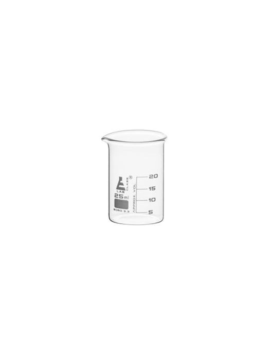 25 ml. Borosilicate Beaker